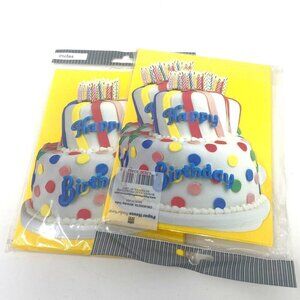 Paper House 2 Pack Happy Birthday Cake Party Invitations With Envelopes